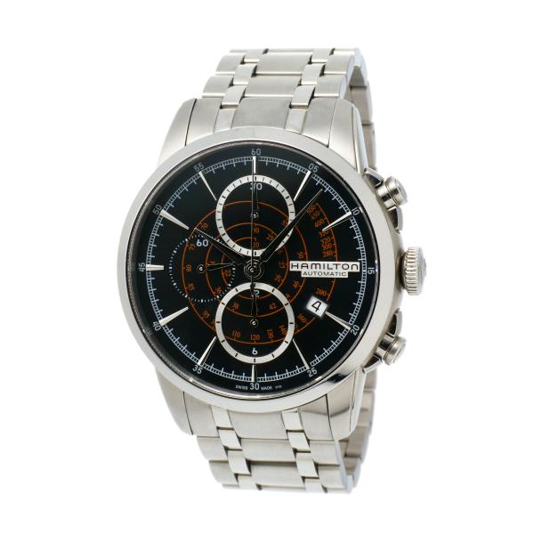 Hamilton  Hamilton Railroad H40656131 Men's Chronograph Watch with Black Dial, Stainless Steel Silver H40656131 in Good condition