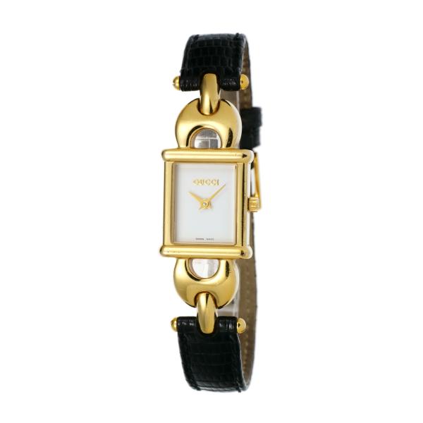 Gucci 1800L Change Belt Women's Watch with White Dial, Leather/Gold Plated, Quartz Movement 1800L