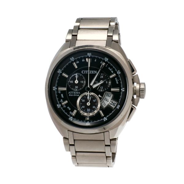 Citizen Attesa Black Dial Men's Watch H610-T015581, Titanium H610-T015581