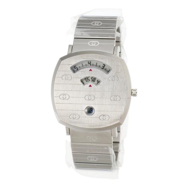 Gucci Grip Silver Dial Men's Watch YA157410, Stainless Steel YA157410