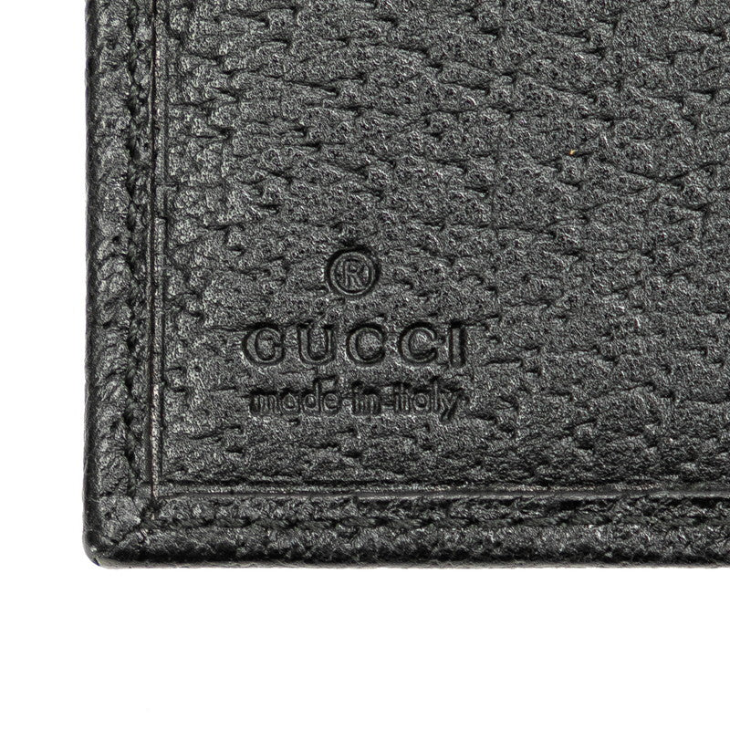 Gucci GG Canvas Abby Line Bifold Wallet Black in Very Good Condition