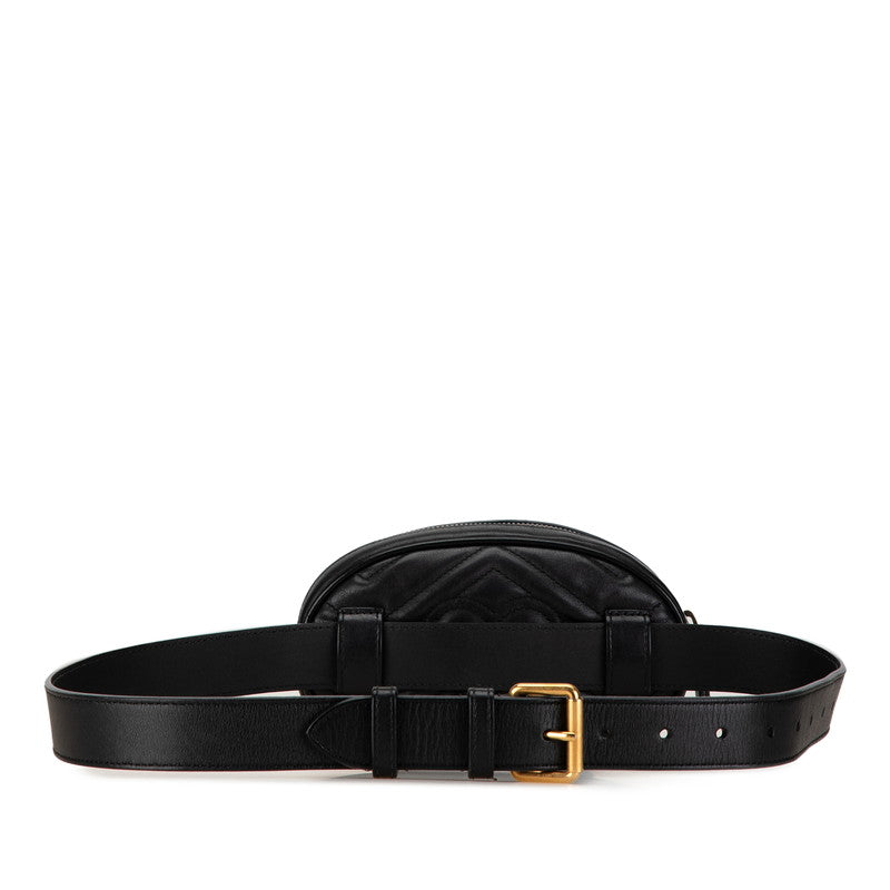 Gucci GG Marmont Leather Waist Bag 476434 in Very Good Condition