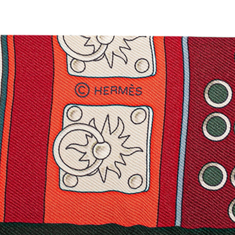 Hermes Silk Twilly Colliers de Chiens Scarf 86cm x 5cm in Very Good Condition