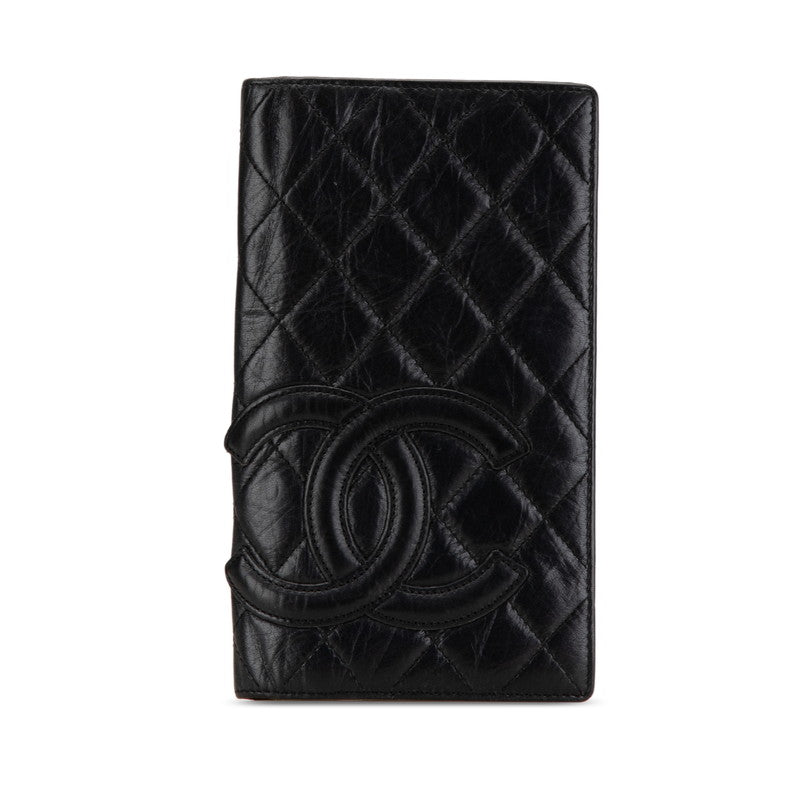 Chanel Cambon Line Lambskin Long Wallet