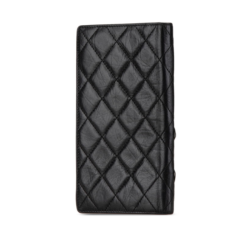 Chanel Cambon Line Lambskin Long Wallet