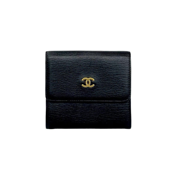 Chanel Leather Trifold Wallet