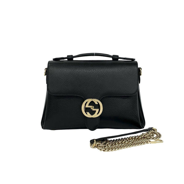 Gucci Leather 2way Chain Bag