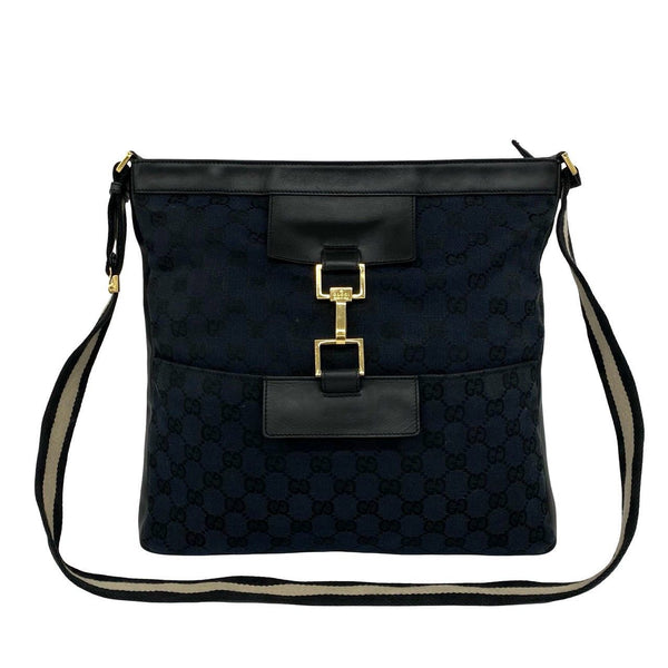 Gucci GG Canvas Leather Shoulder Bag