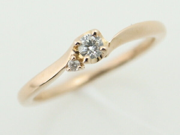 Canal 4℃ Diamond Ring K18PG Pink Gold