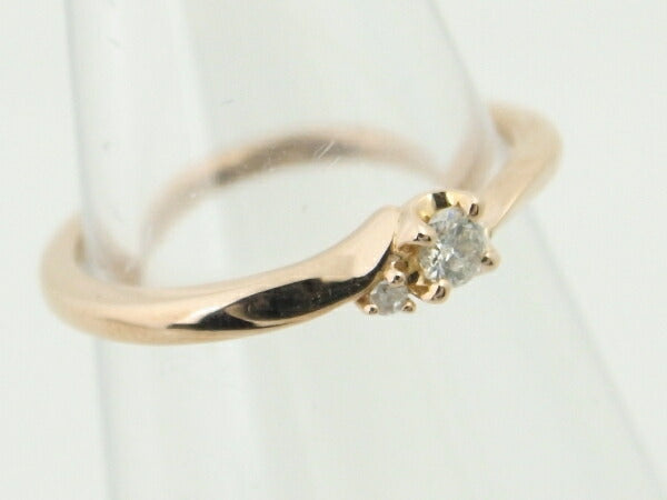 Canal 4℃ Diamond Ring K18PG Pink Gold in Great Condition