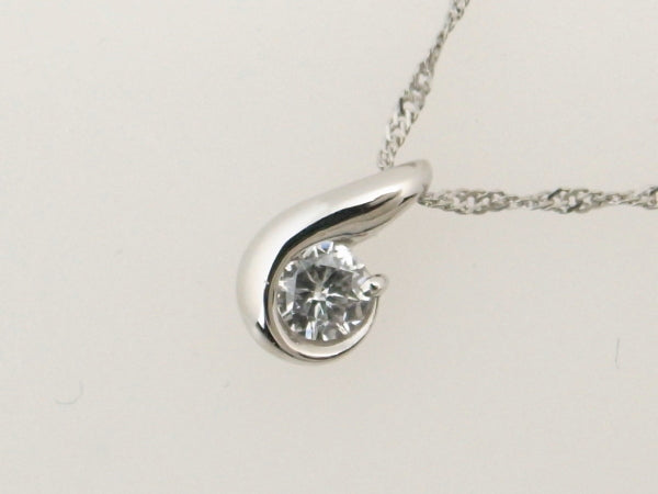 Pre-owned Courreges Diamond Necklace Pendant Pt850/900 Platinum in Great Condition