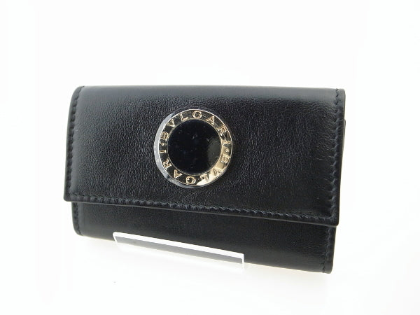 Bvlgari Leather Key Case Colore 6 Keys Black in Excellent Condition