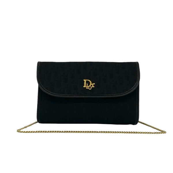 Christian Dior Trotter Canvas Leather Shoulder Bag