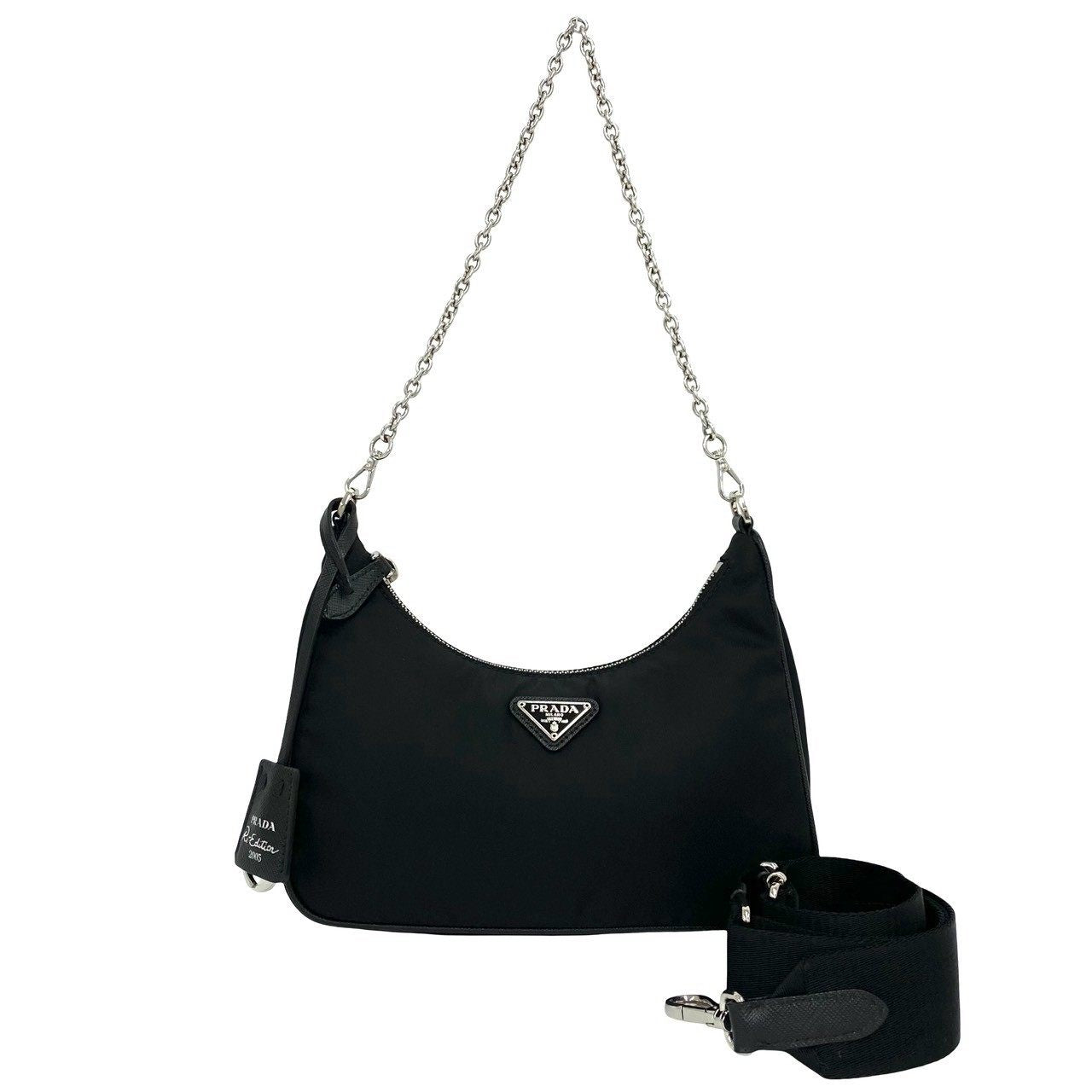 Prada Tessuto Saffiano Shoulder Bag