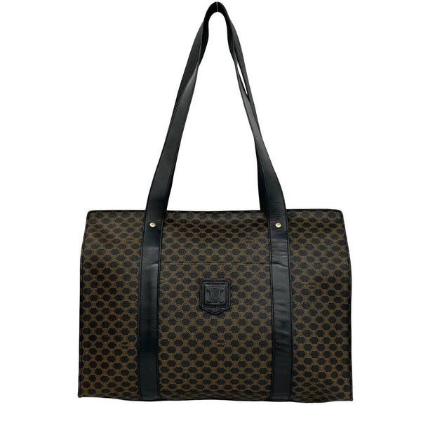 Celine Macadam Leather Tote Bag