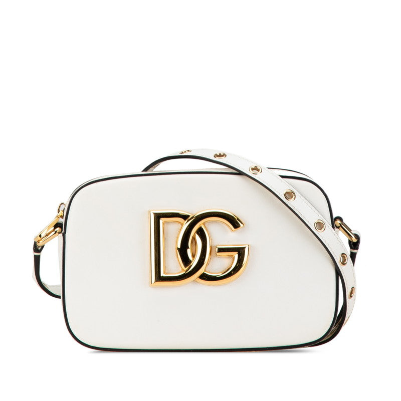 Dolce & Gabbana White Calfskin Shoulder Bag