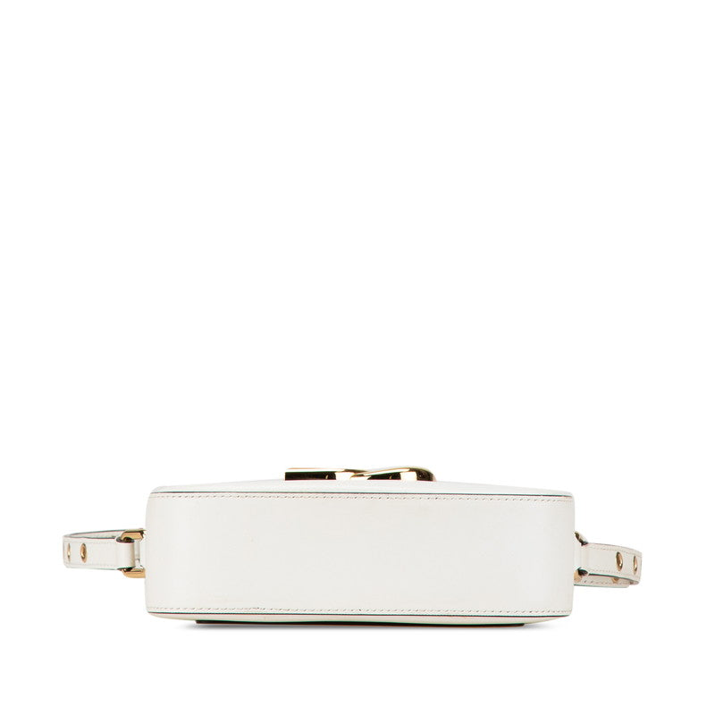 Dolce & Gabbana White Calfskin Shoulder Bag