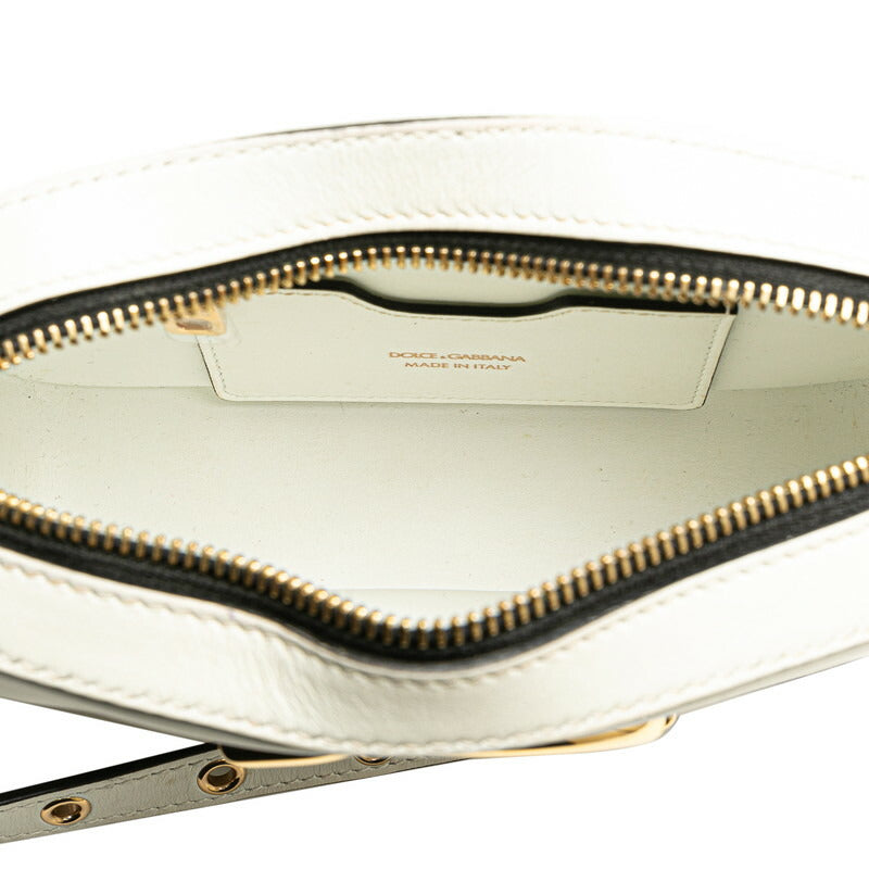 Dolce & Gabbana White Calfskin Shoulder Bag