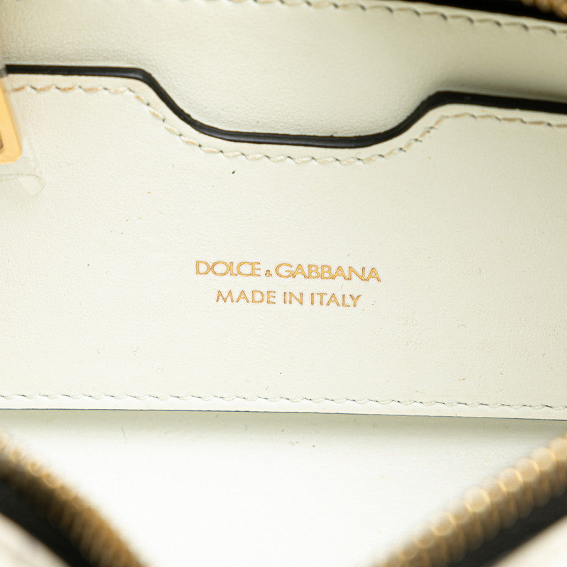 Dolce & Gabbana White Calfskin Shoulder Bag