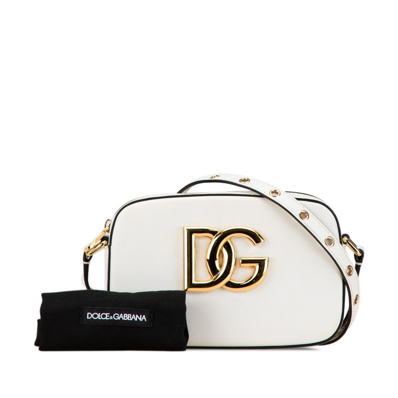 Dolce & Gabbana White Calfskin Shoulder Bag