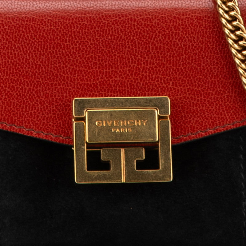 Givenchy GV3 Nano Chain Leather Suede Handbag