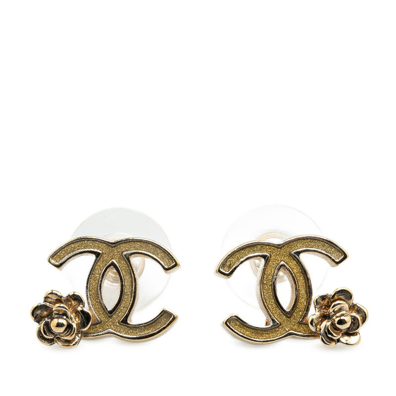 Chanel Vintage Coco Mark Flower Earrings