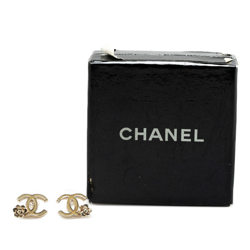 Chanel Vintage Coco Mark Flower Earrings