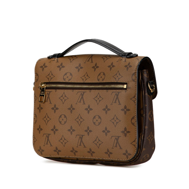 Louis Vuitton Monogram Reverse Pochette Metis MM Handbag M44876