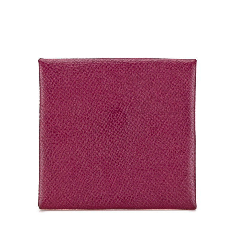 Hermes Bastia Tosca Coin Case Purple Epsom Leather in Very Good Condition