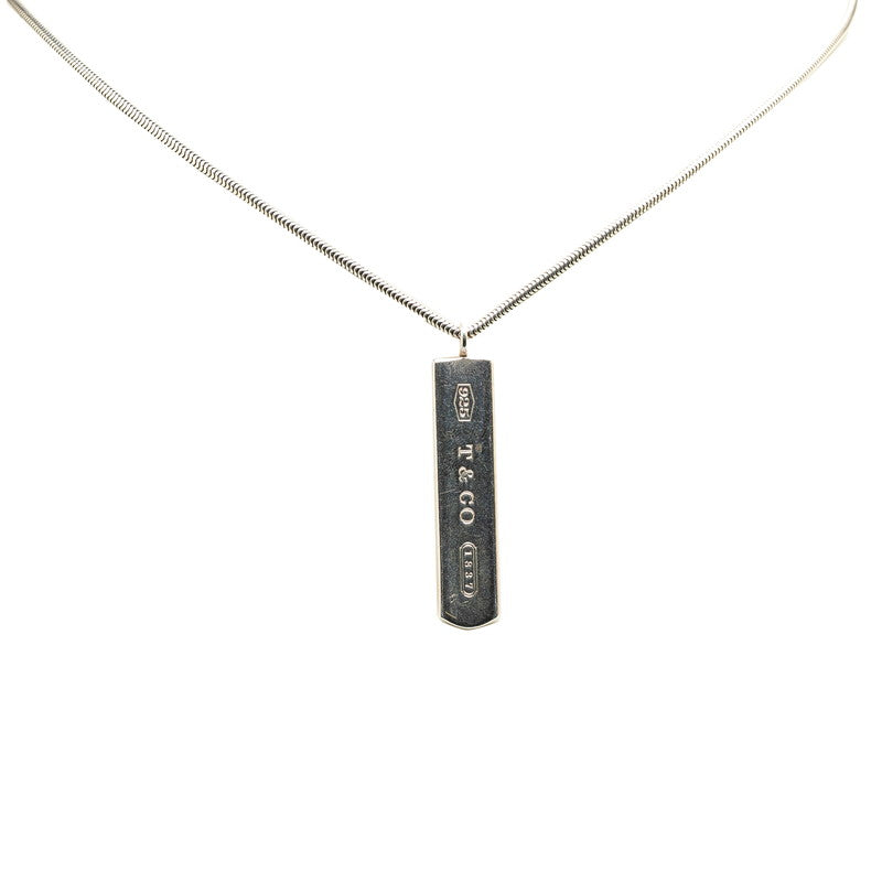 Tiffany & Co 1837 Bar Necklace Silver