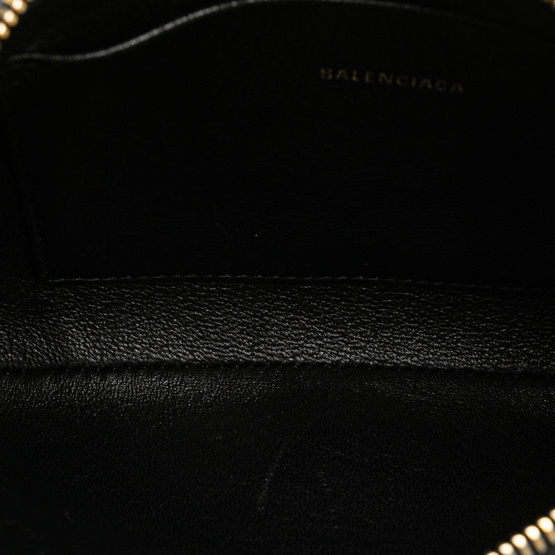 Balenciaga Leather Logo Ville Mini Clutch Bag