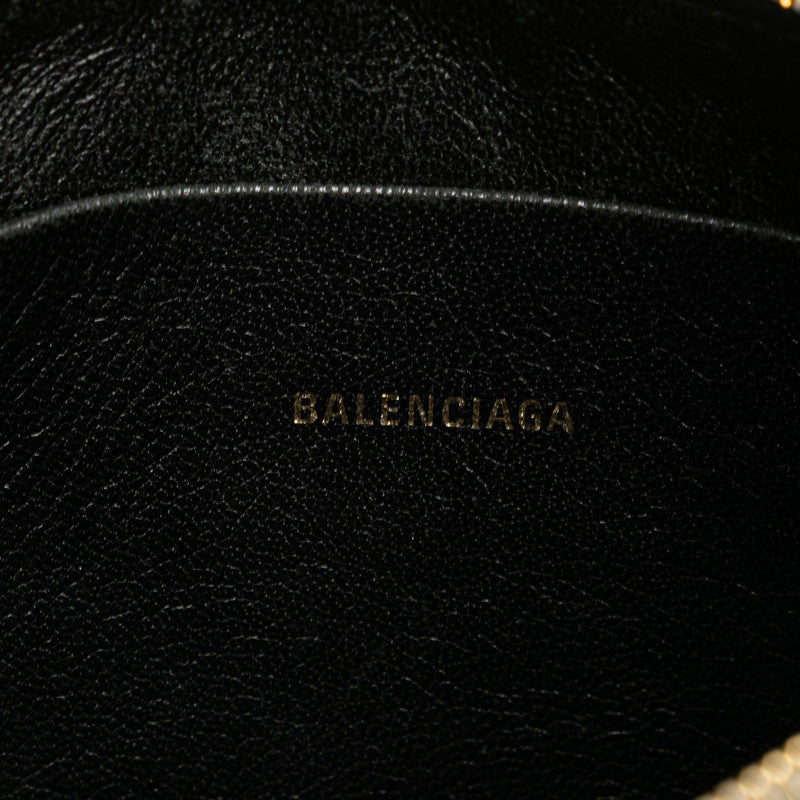 Balenciaga Leather Logo Ville Mini Clutch Bag