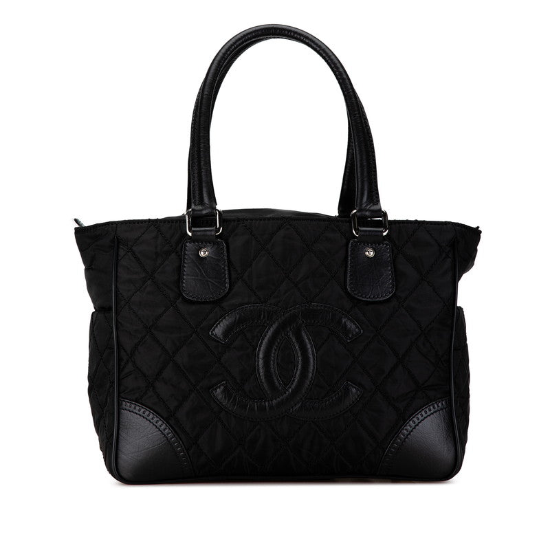 Chanel Nylon Leather Paris New York Tote Handbag