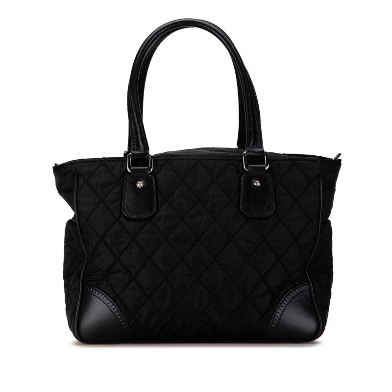 Chanel Nylon Leather Paris New York Tote Handbag