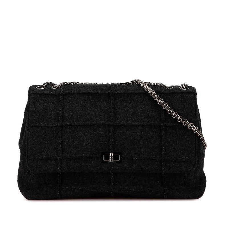 Chanel Wool Chocolate Bar 2.55 Chain Shoulder Bag