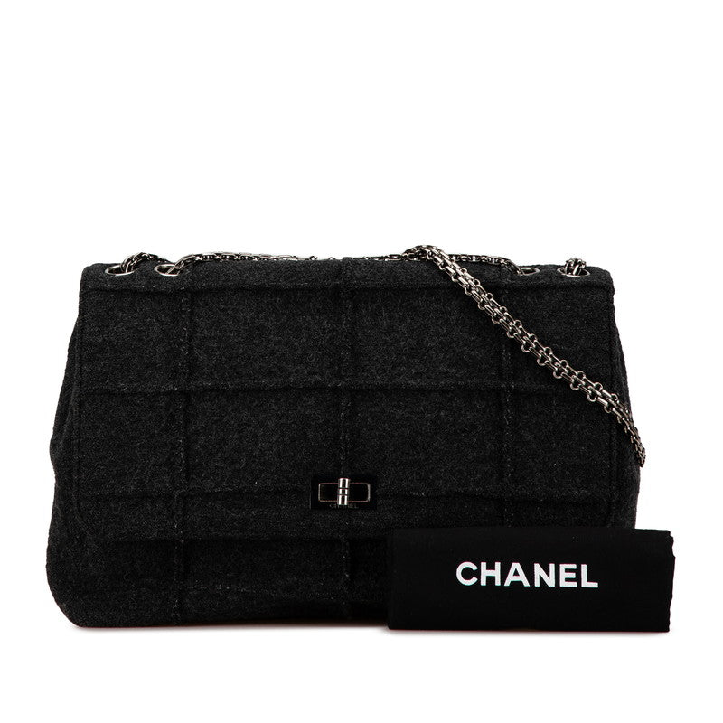 Chanel Wool Chocolate Bar 2.55 Chain Shoulder Bag