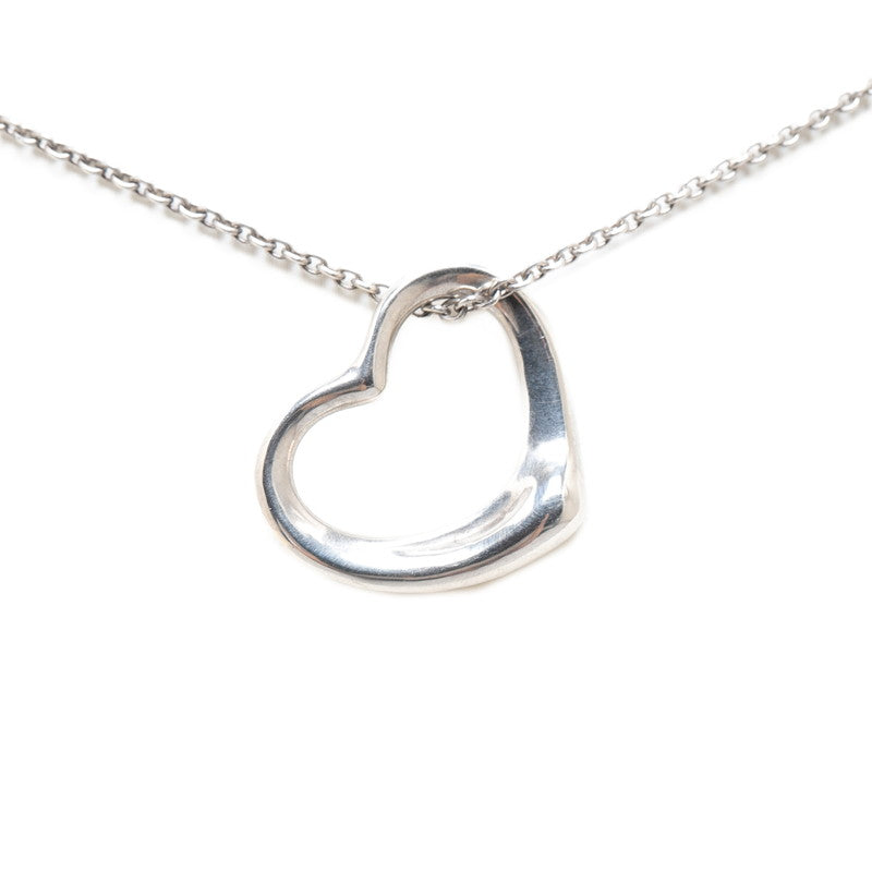 Tiffany & Co Open Heart Necklace Silver