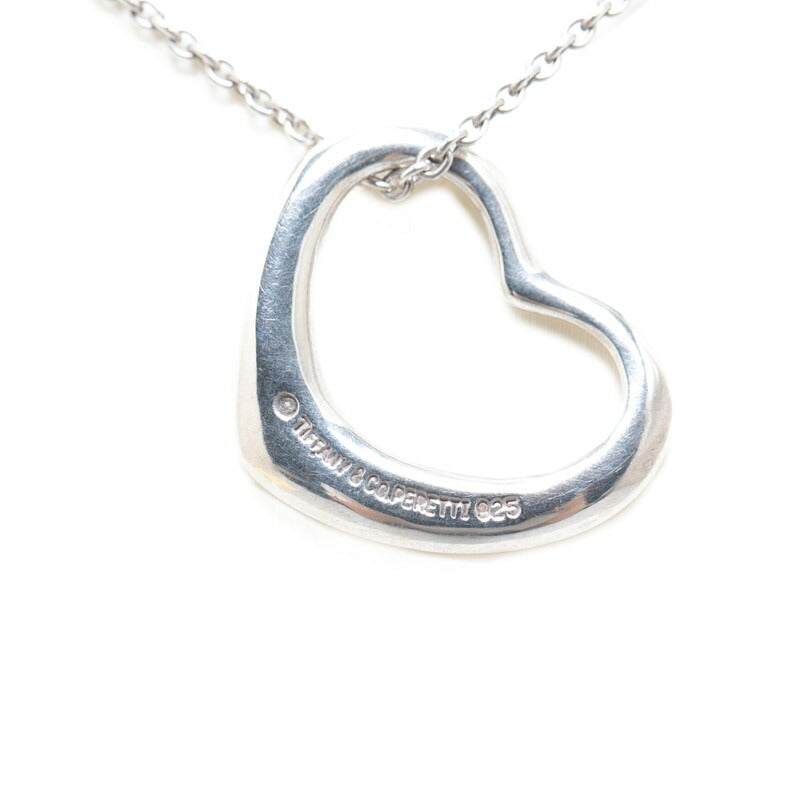 Tiffany & Co Open Heart Necklace Silver