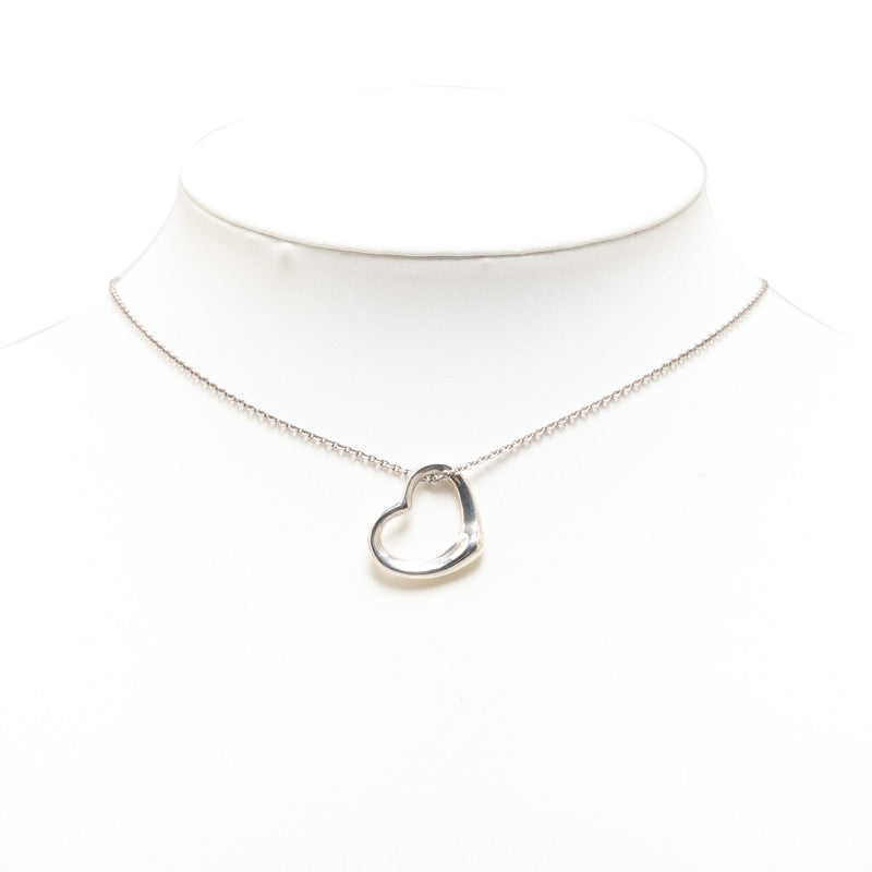 Tiffany & Co Open Heart Necklace Silver