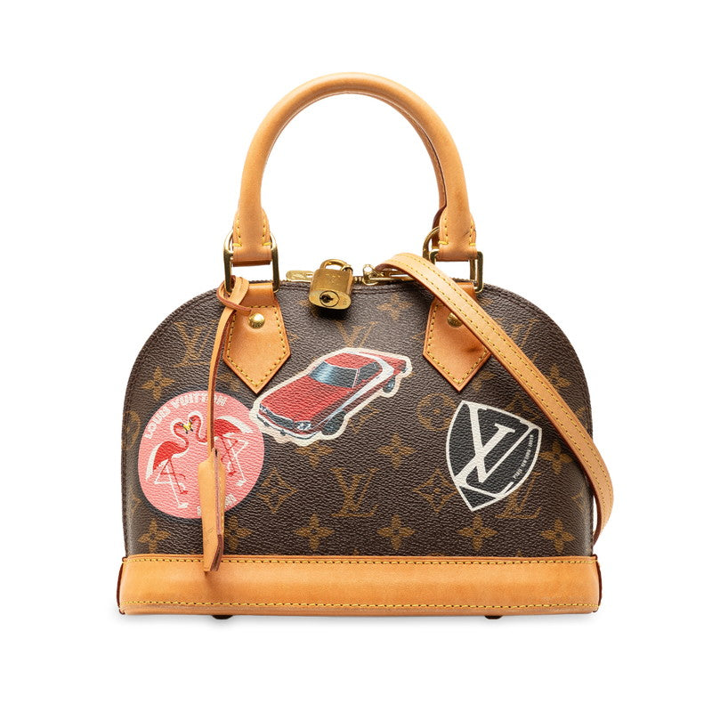 Louis Vuitton Monogram Alma BB World Tour Handbag M43230 in Very Good Condition