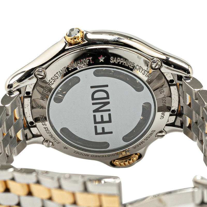 Fendi Crazy Carats 1P Diamond Quartz Watch 10500L Stainless Steel in Very Good Condition