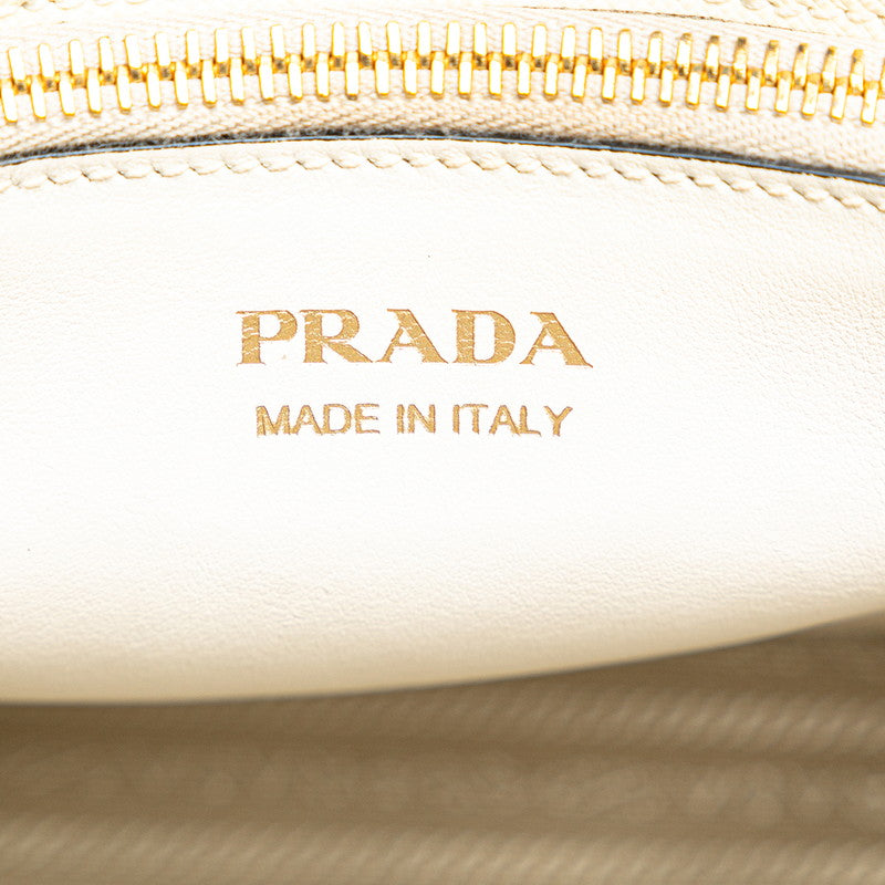 Prada Paradigme Leather Handbag 1BA103 in Very Good Condition