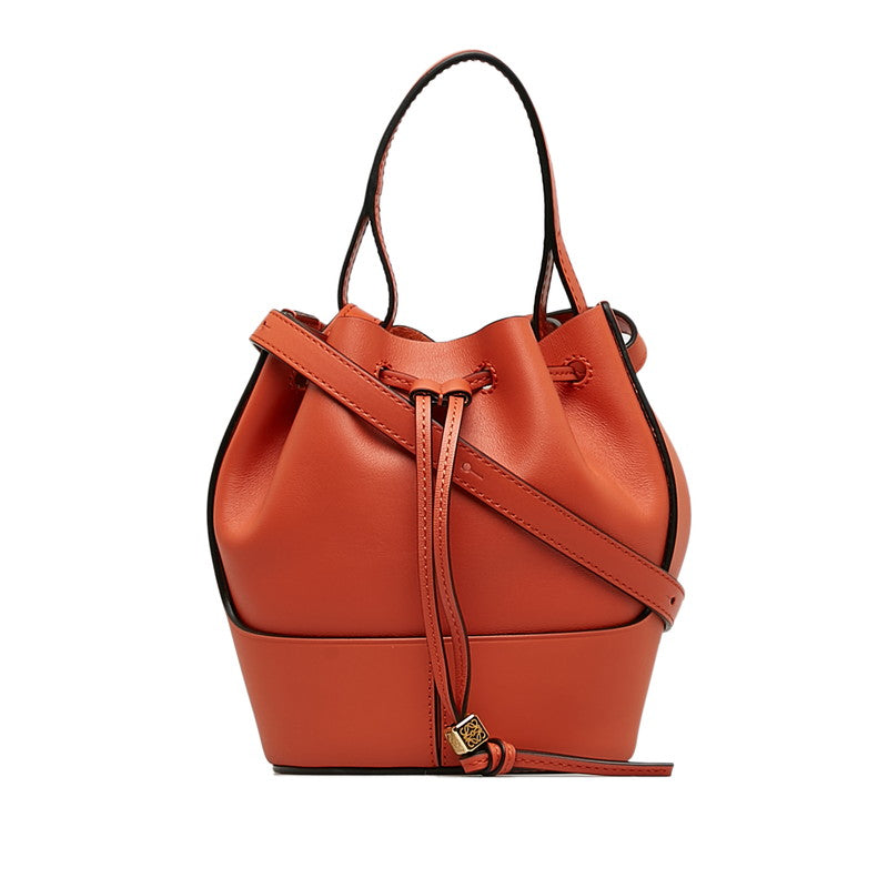 Loewe Mini Balloon Bag Leather 2WAY Orange