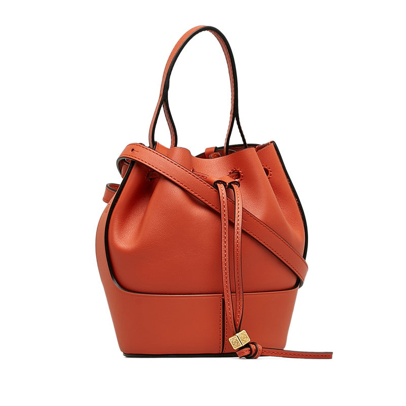 Loewe Mini Balloon Bag Leather 2WAY Orange