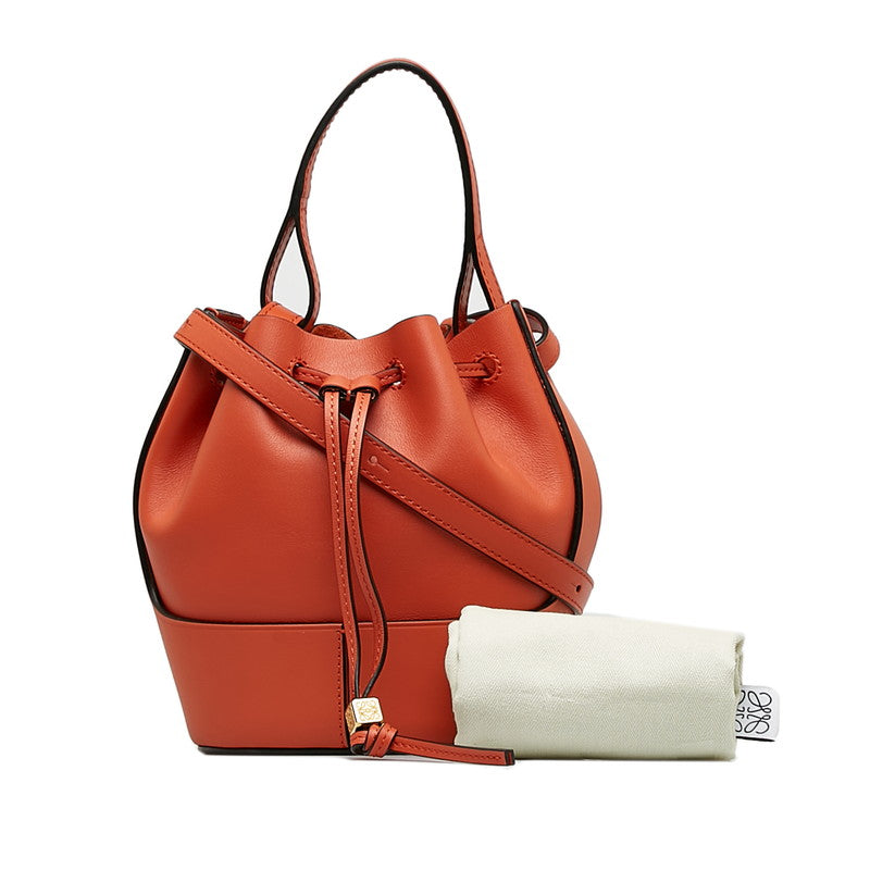 Loewe Mini Balloon Bag Leather 2WAY Orange