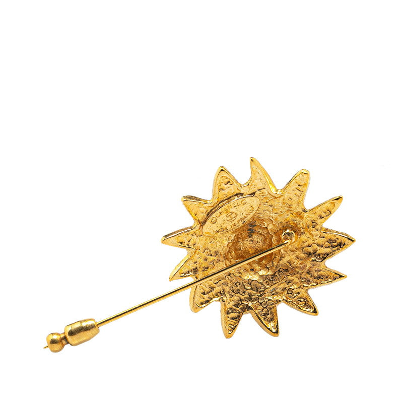 Chanel Lion Motif Brooch Gold