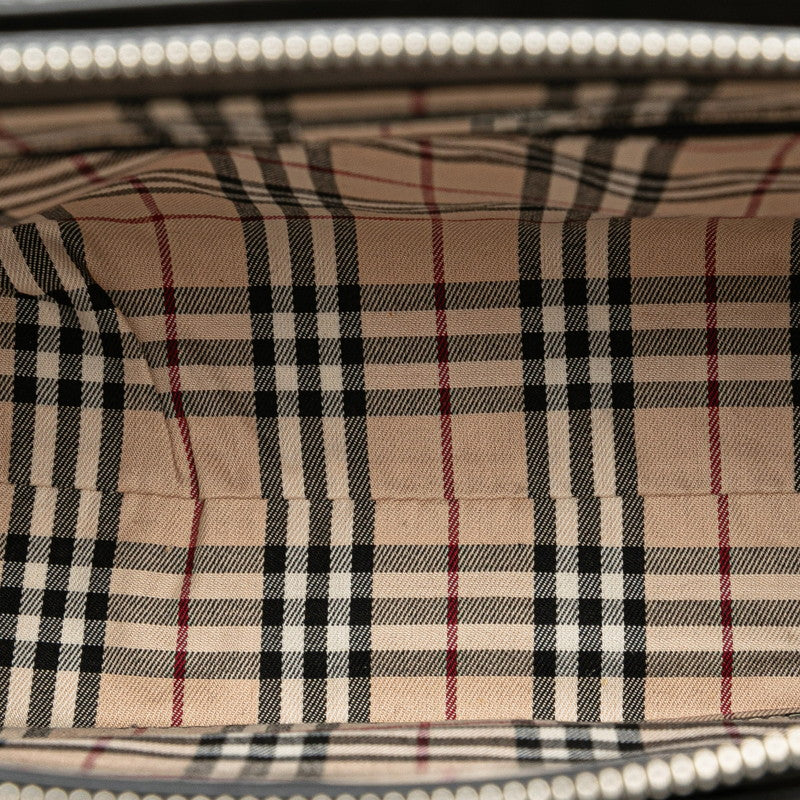 Burberry Nova Check Leather Handbag