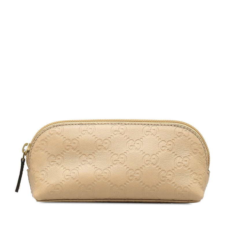 Gucci Leather Pouch 272367 Beige