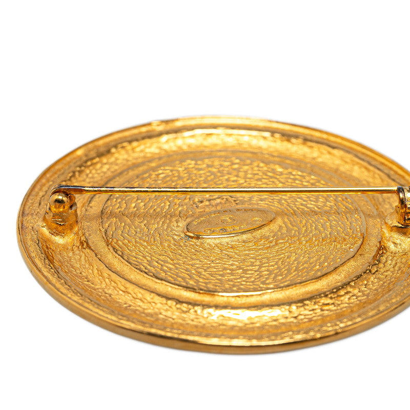 Chanel Cambon Gold Plated Brooch