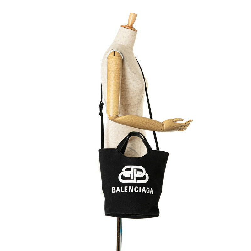 Balenciaga Wave Medium Canvas Handbag